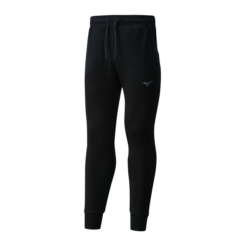 Panske Tepláky Mizuno Athletic Rib Čierne Vypredaj EQRX71489